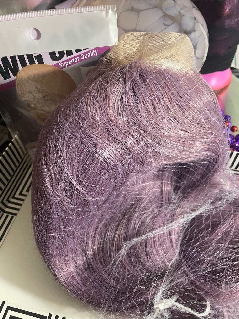 Premium Lavender Blonde Lace Front Wig - Unbranded
